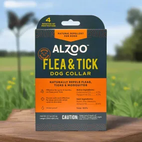 🌿 ALZOO Plant-Oil Repellent Dog Collar – Natural Flea & Tick Protection for Medium Dogs 🐾