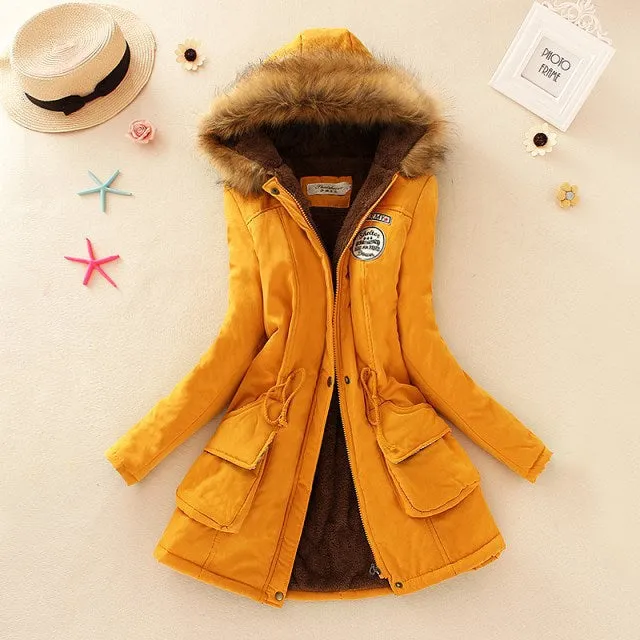 2018 New Parkas Female Women Winter Coat Thickening Cotton Winter Jacket Womens Outwear Parkas for Women Winter