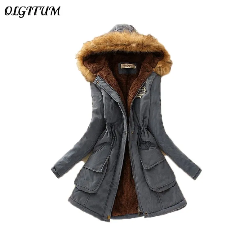 2018 New Parkas Female Women Winter Coat Thickening Cotton Winter Jacket Womens Outwear Parkas for Women Winter