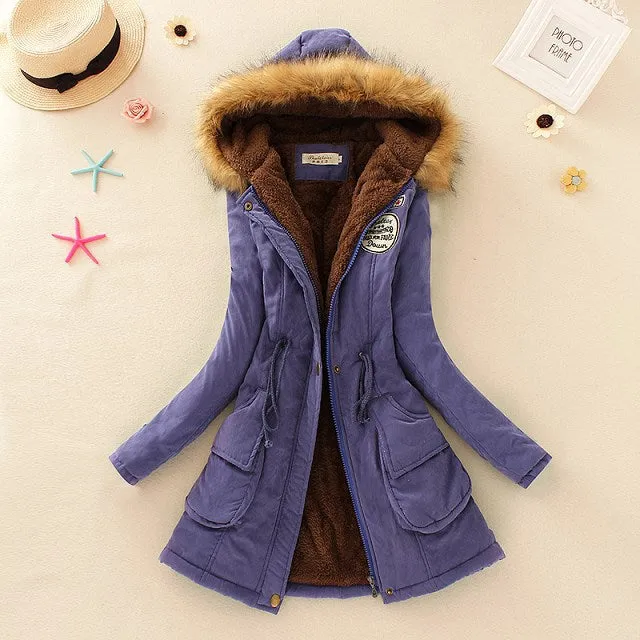 2018 New Parkas Female Women Winter Coat Thickening Cotton Winter Jacket Womens Outwear Parkas for Women Winter