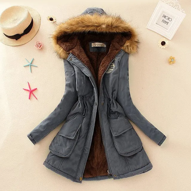 2018 New Parkas Female Women Winter Coat Thickening Cotton Winter Jacket Womens Outwear Parkas for Women Winter