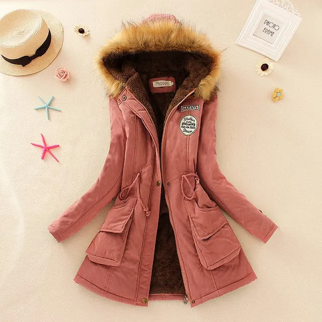 2018 New Parkas Female Women Winter Coat Thickening Cotton Winter Jacket Womens Outwear Parkas for Women Winter