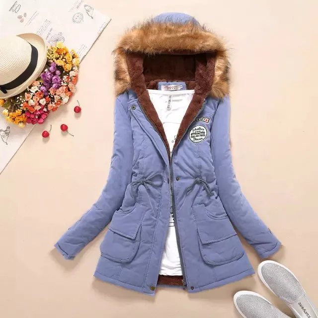 2018 New Parkas Female Women Winter Coat Thickening Cotton Winter Jacket Womens Outwear Parkas for Women Winter