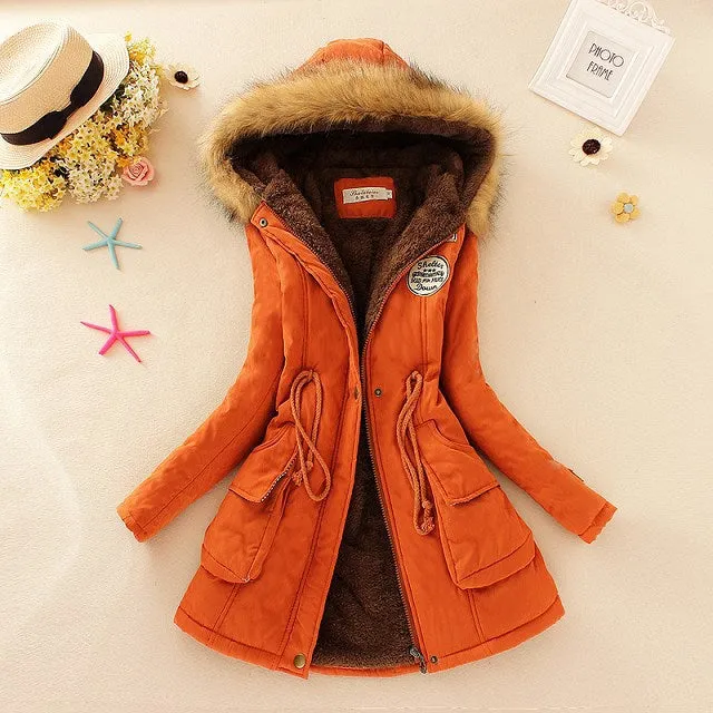 2018 New Parkas Female Women Winter Coat Thickening Cotton Winter Jacket Womens Outwear Parkas for Women Winter