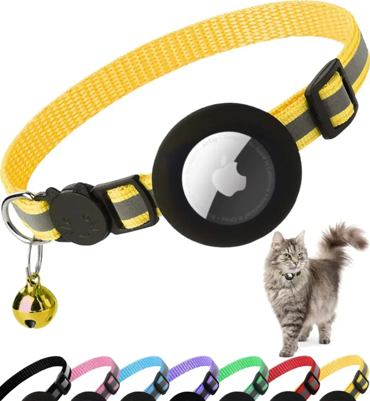 AirTag cat collar, colour options