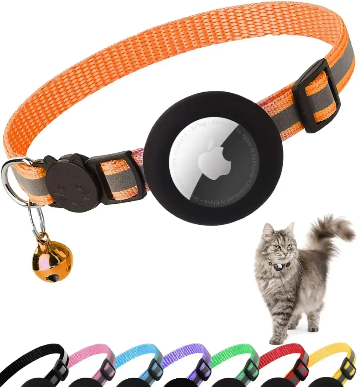 AirTag cat collar, colour options