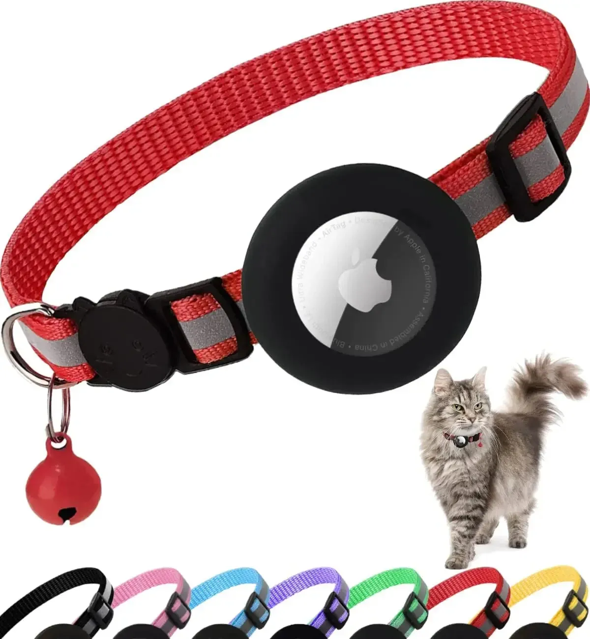 AirTag cat collar, colour options