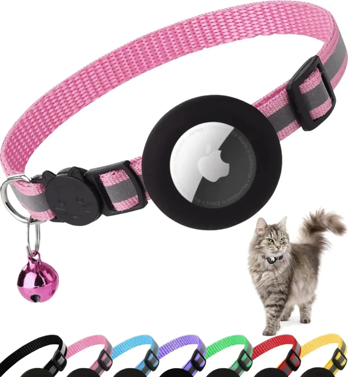 AirTag cat collar, colour options