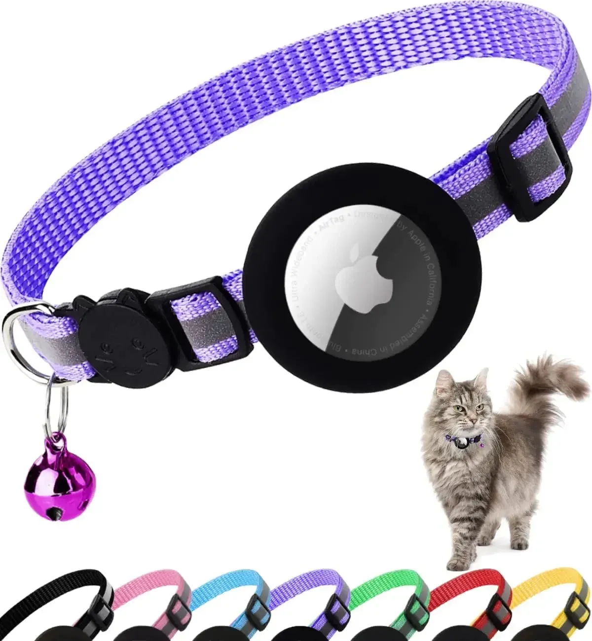 AirTag cat collar, colour options