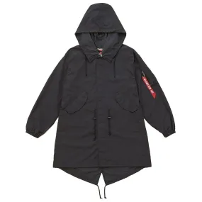 Alpha Industries Women's Black Shell Fishtail Parka