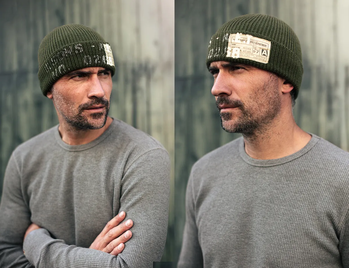 &SONS Tyvek Surplus Beanie Green