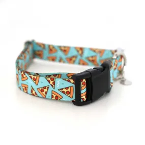 Aqua Pizza Dog Collar