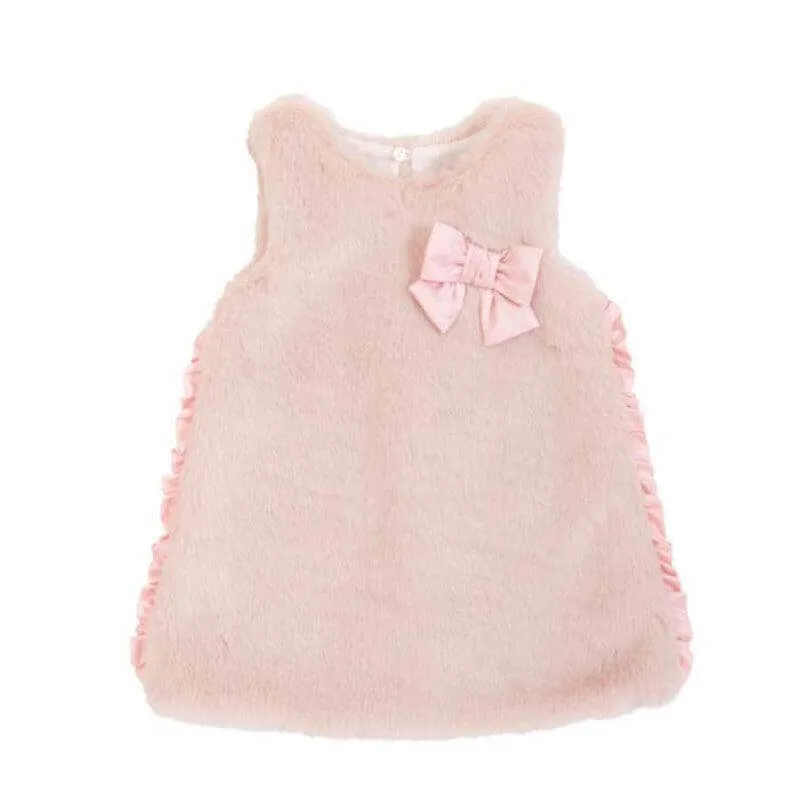 Baby Girls Faux Fur Dress Set