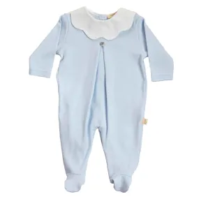 Babygrow - Scalloped Collar Blue