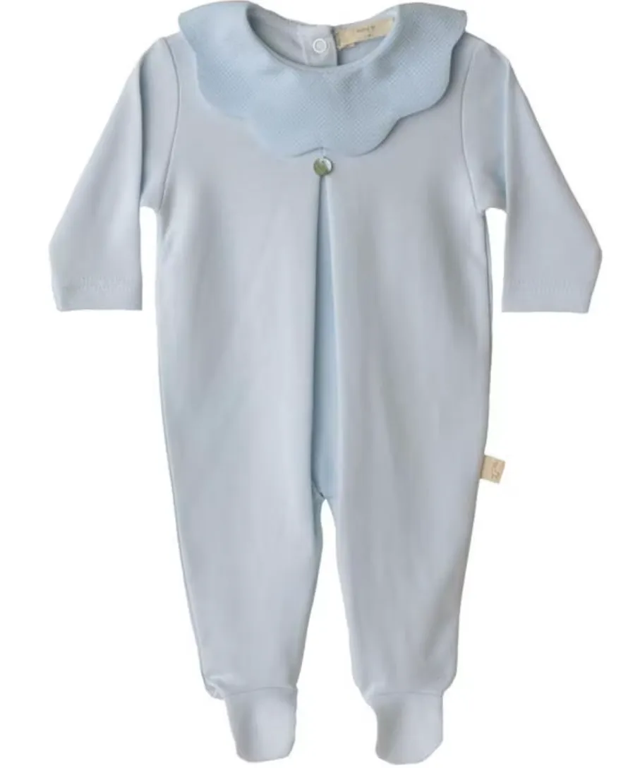 Babygrow - Scalloped Collar Blue