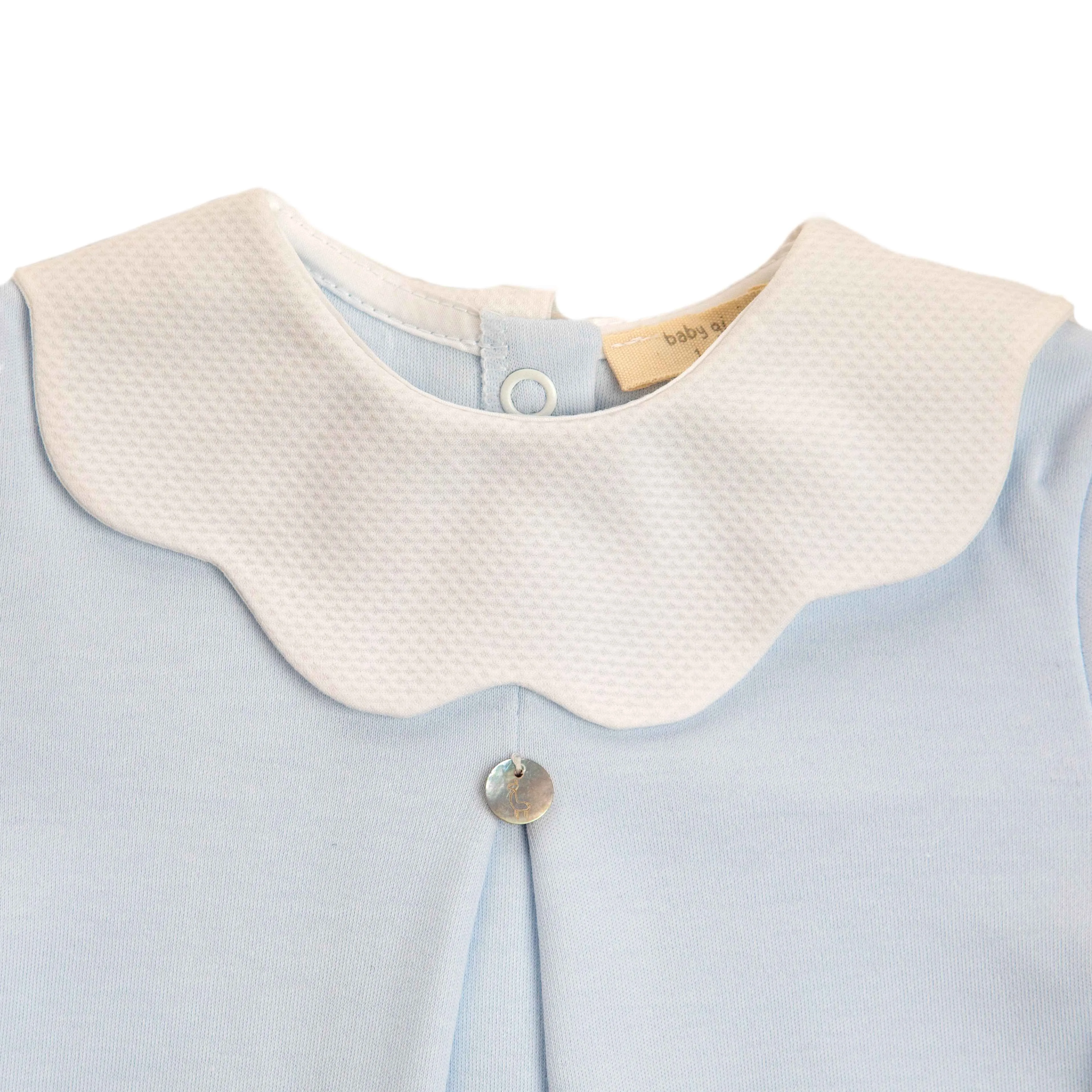 Babygrow - Scalloped Collar Blue