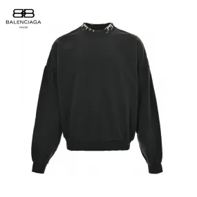 Balenciaga Embellished Collar Sweatshirt