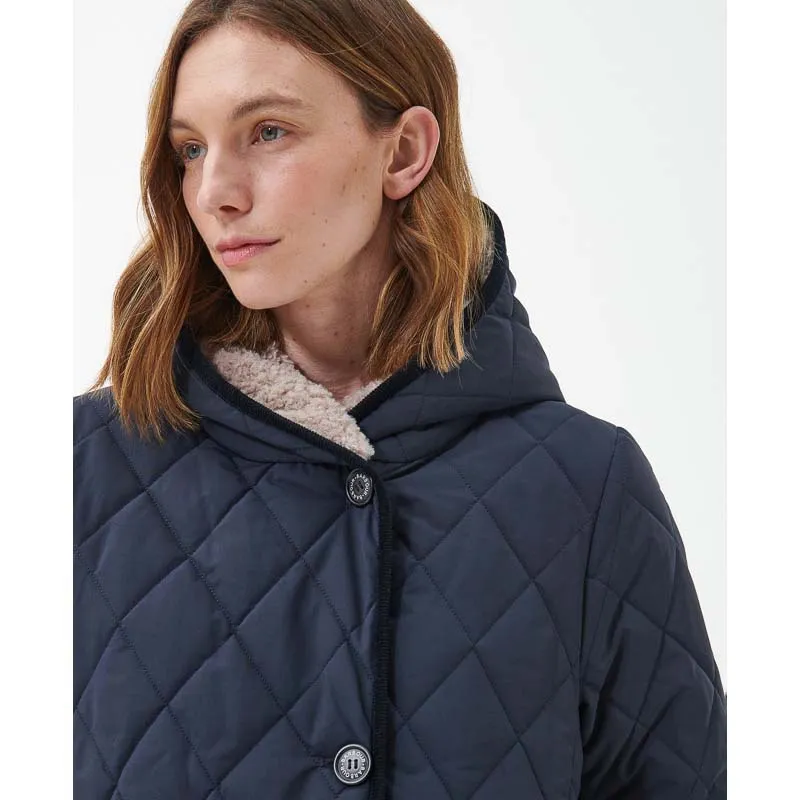 Barbour Bream Ladies Quilted Jacket - Dark Navy/Dress