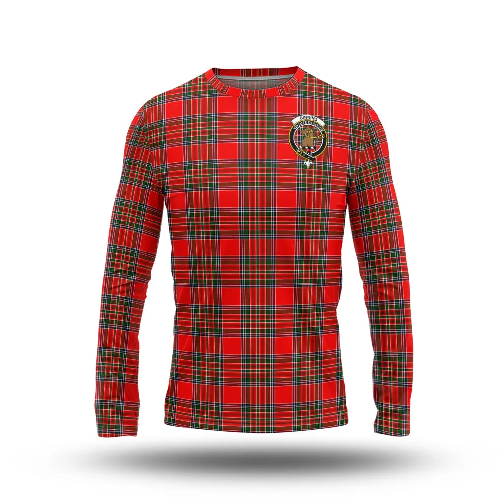 Binning Tartan Long Sleeve T-Shirt with Family Crest