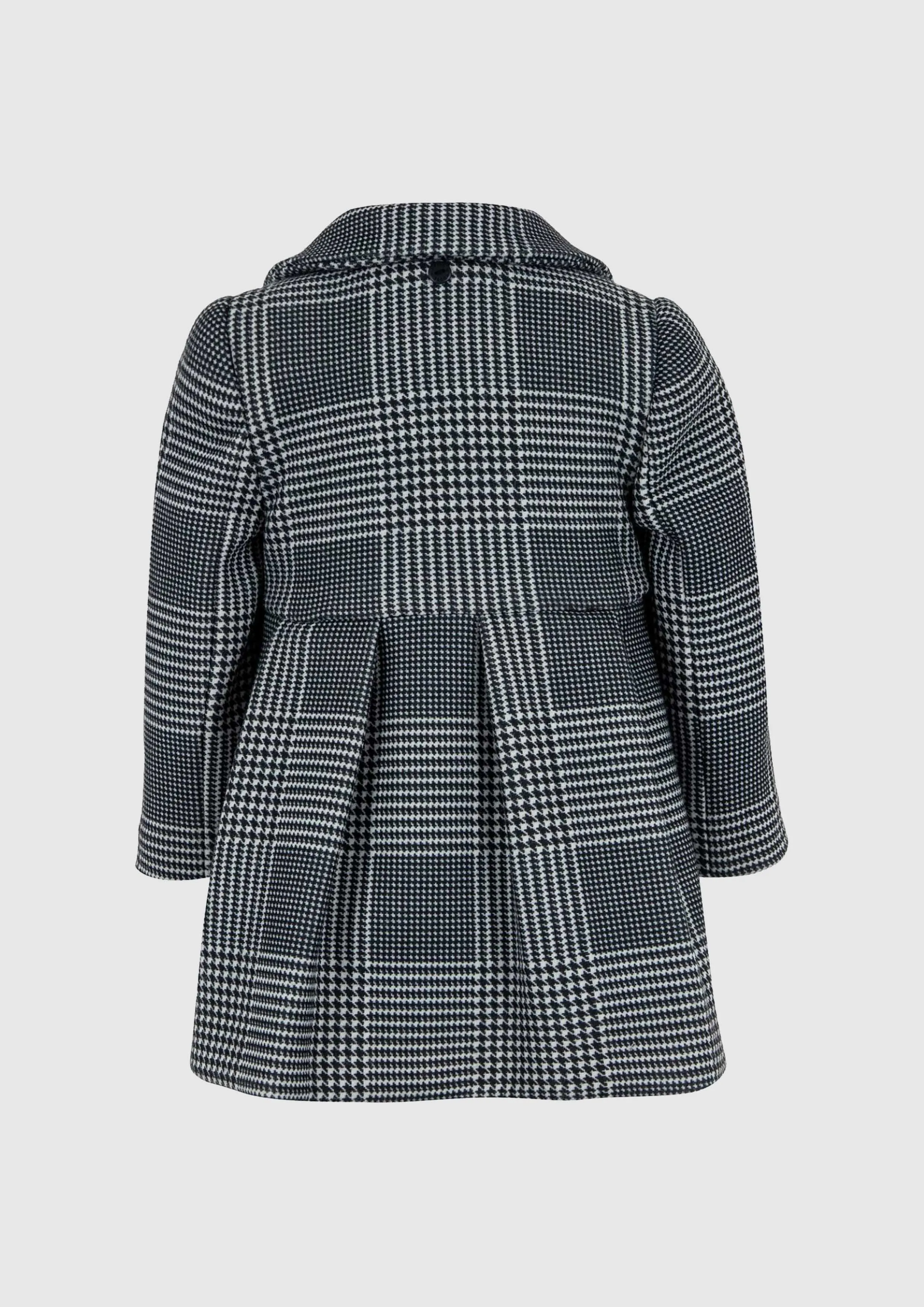 Black and White houndstooth Coat