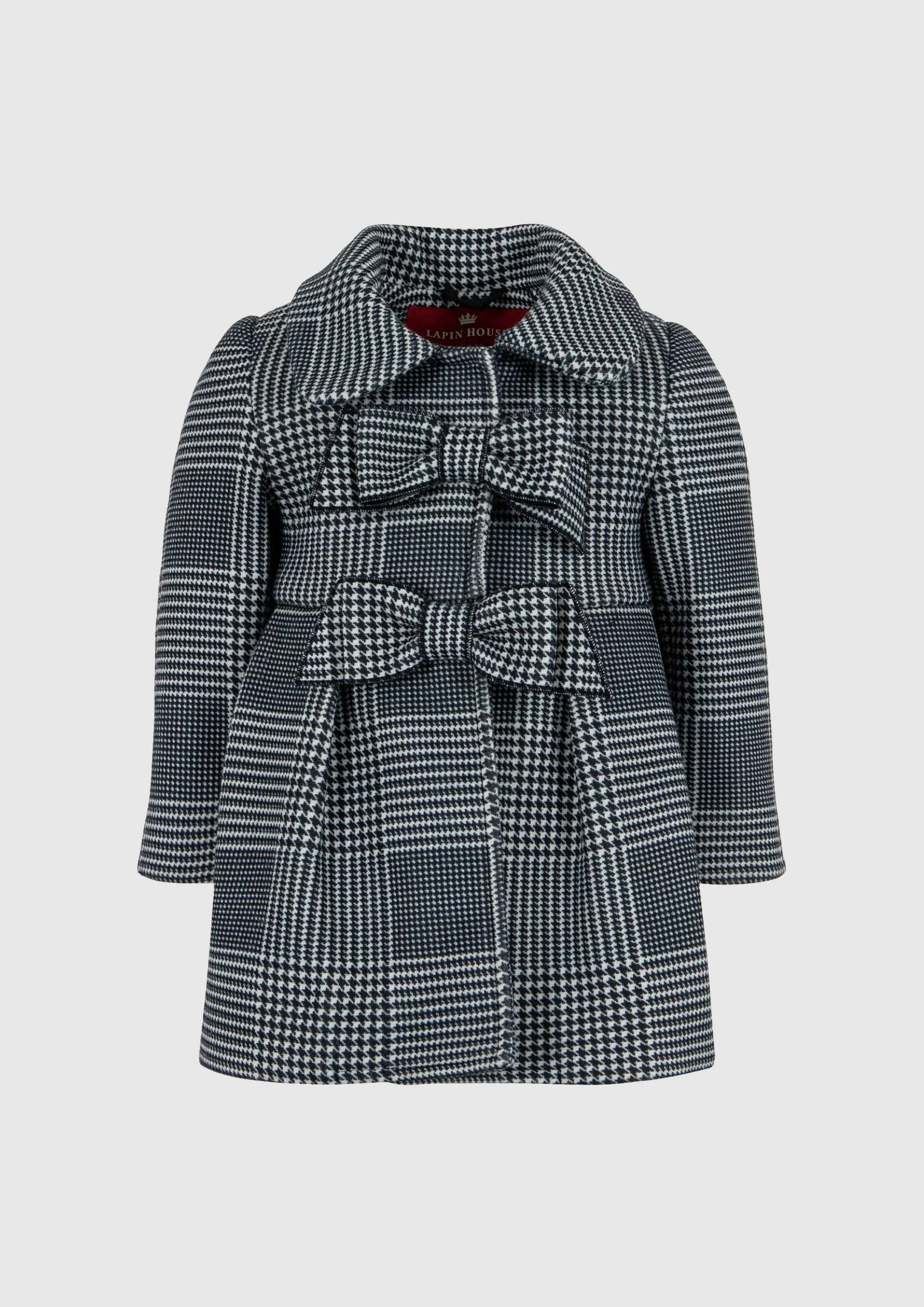 Black and White houndstooth Coat