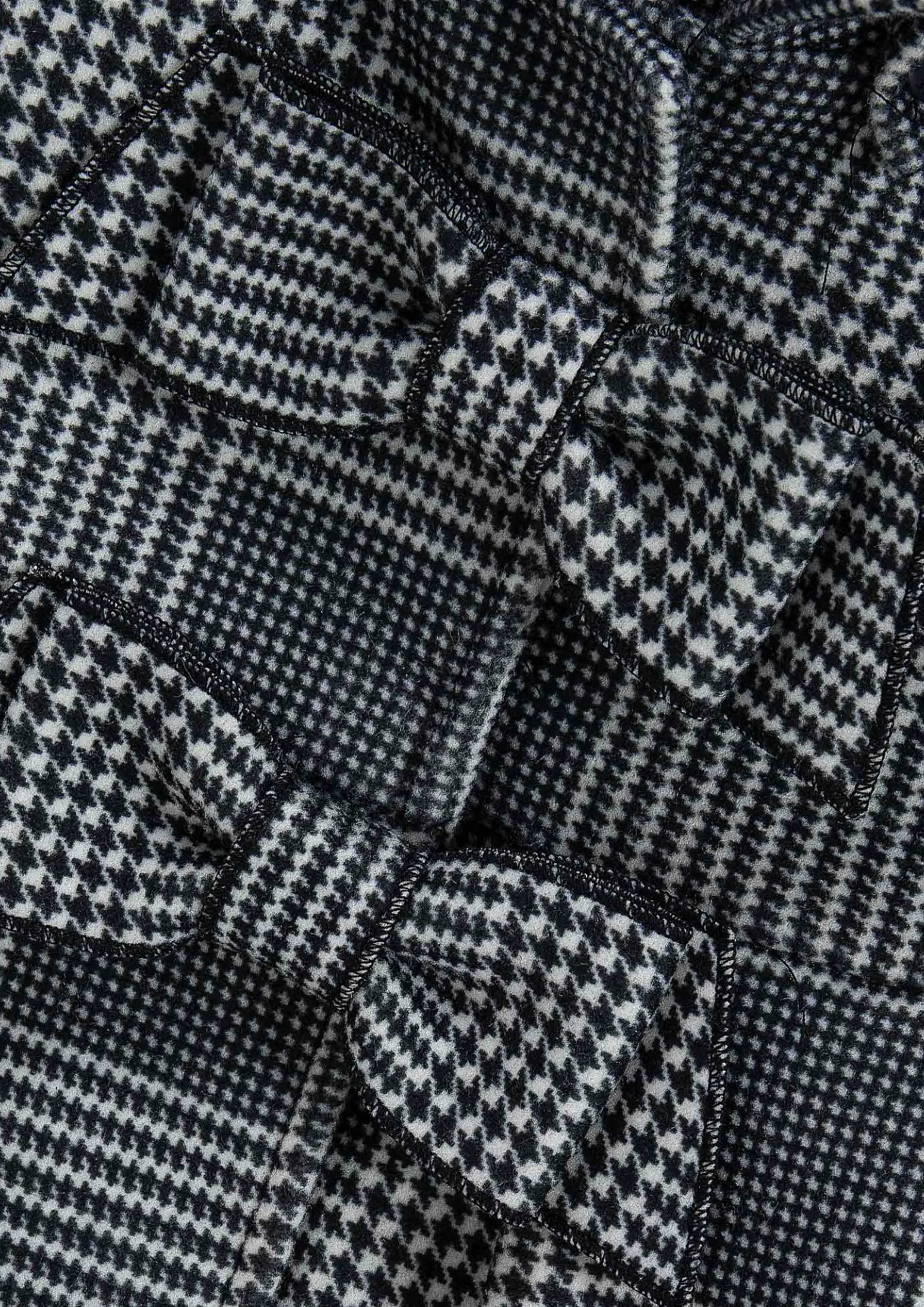 Black and White houndstooth Coat