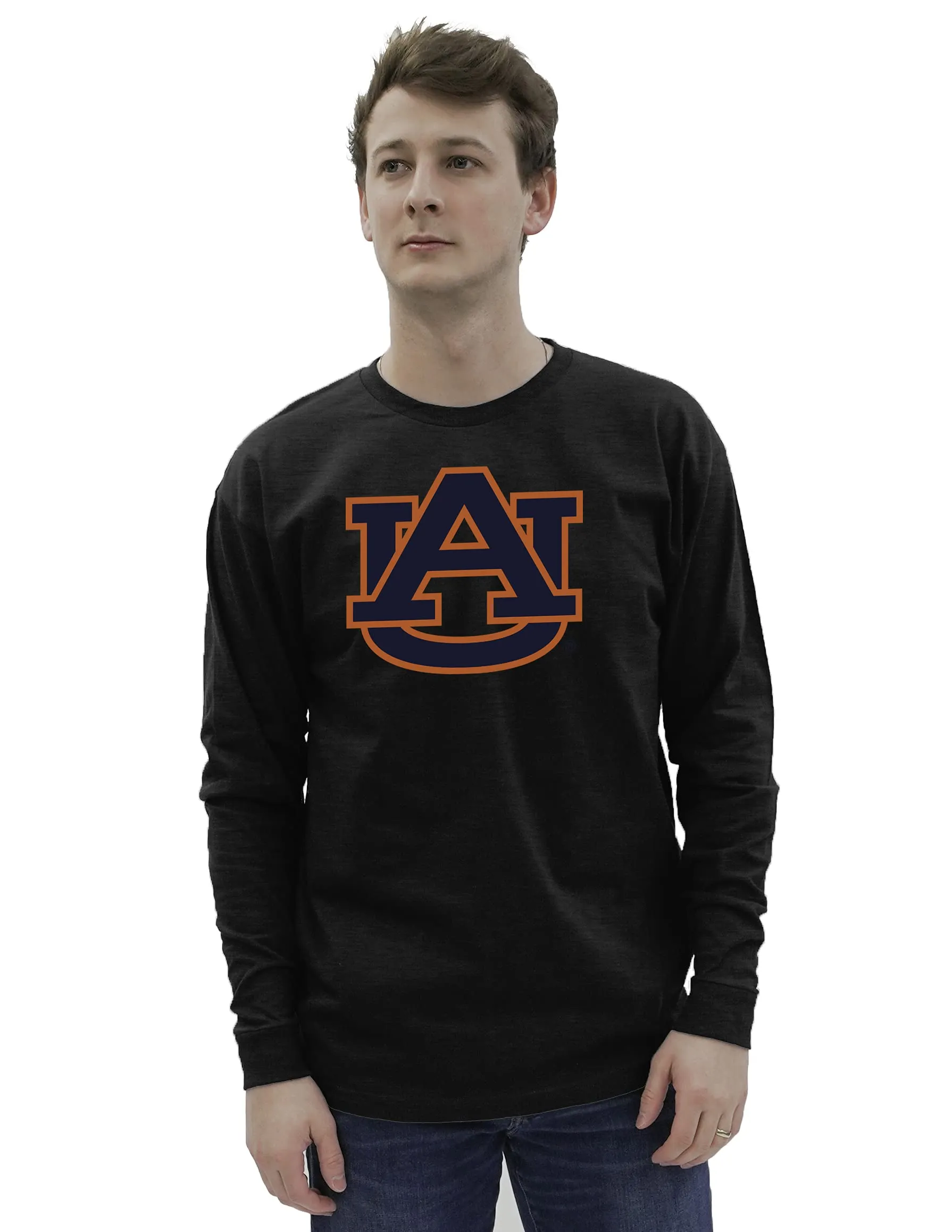 Blue 84 Men's Auburn Tigers Long Sleeve T Shirt Dark Heather Icon, Dark Heather, XX-Large