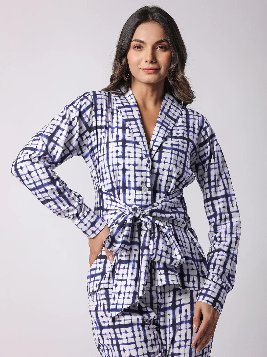 Blue Chic-Crafted Printed Modal Co-ord Set