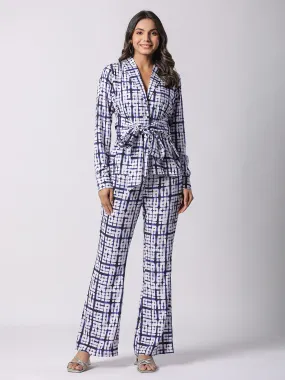 Blue Chic-Crafted Printed Modal Co-ord Set