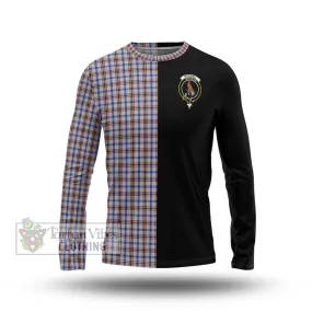 Boswell Tartan Long Sleeve T-Shirt with Family Crest and Half Of Me Style