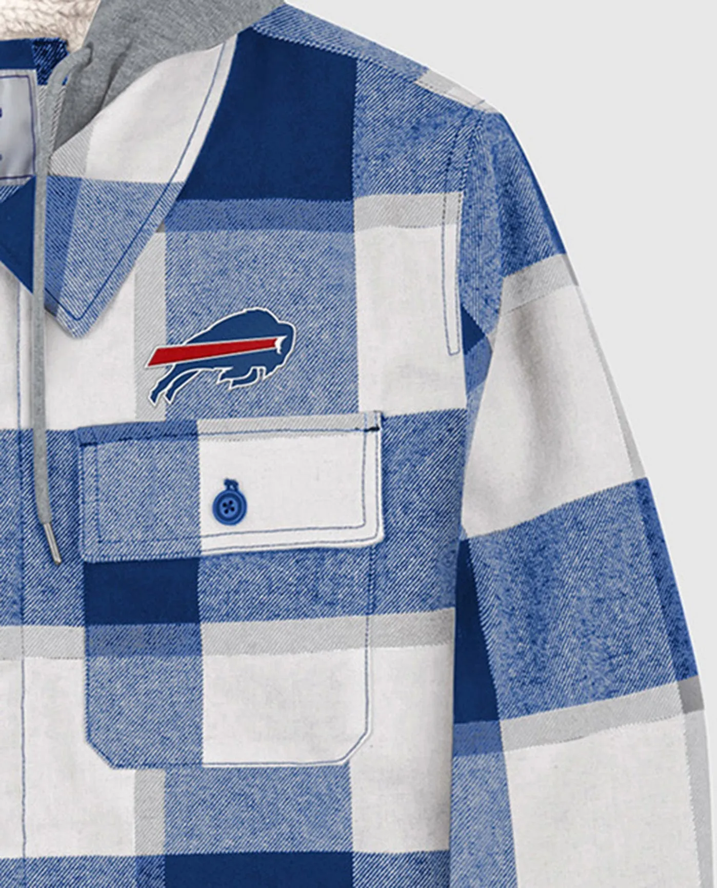 Buffalo Bills The Big Joe Sherpa Lined Plaid Jacket