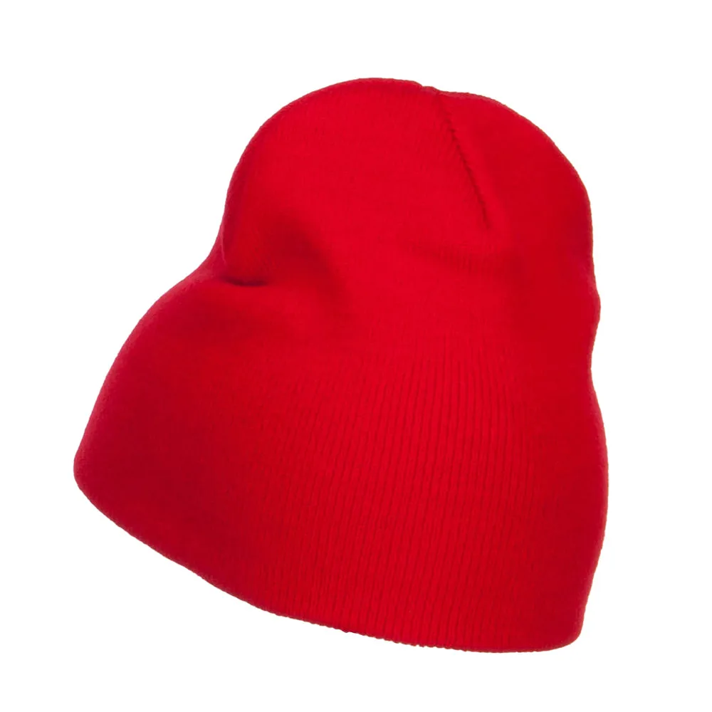 Canada Maple Leaf Embroidered Short Beanie