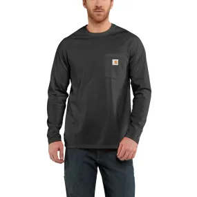 Carhartt Men's Carbon Heather Force Cotton L/S T-Shirt