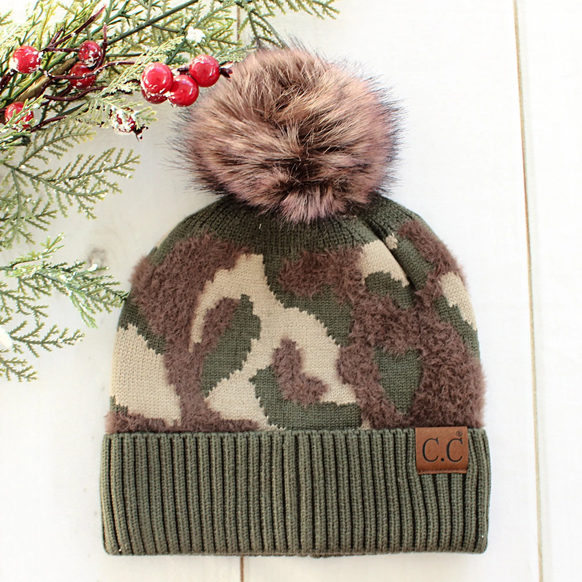 CC Camo Pom Beanie