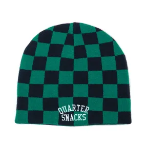 Checkerboard Beanie (Green / Blue)