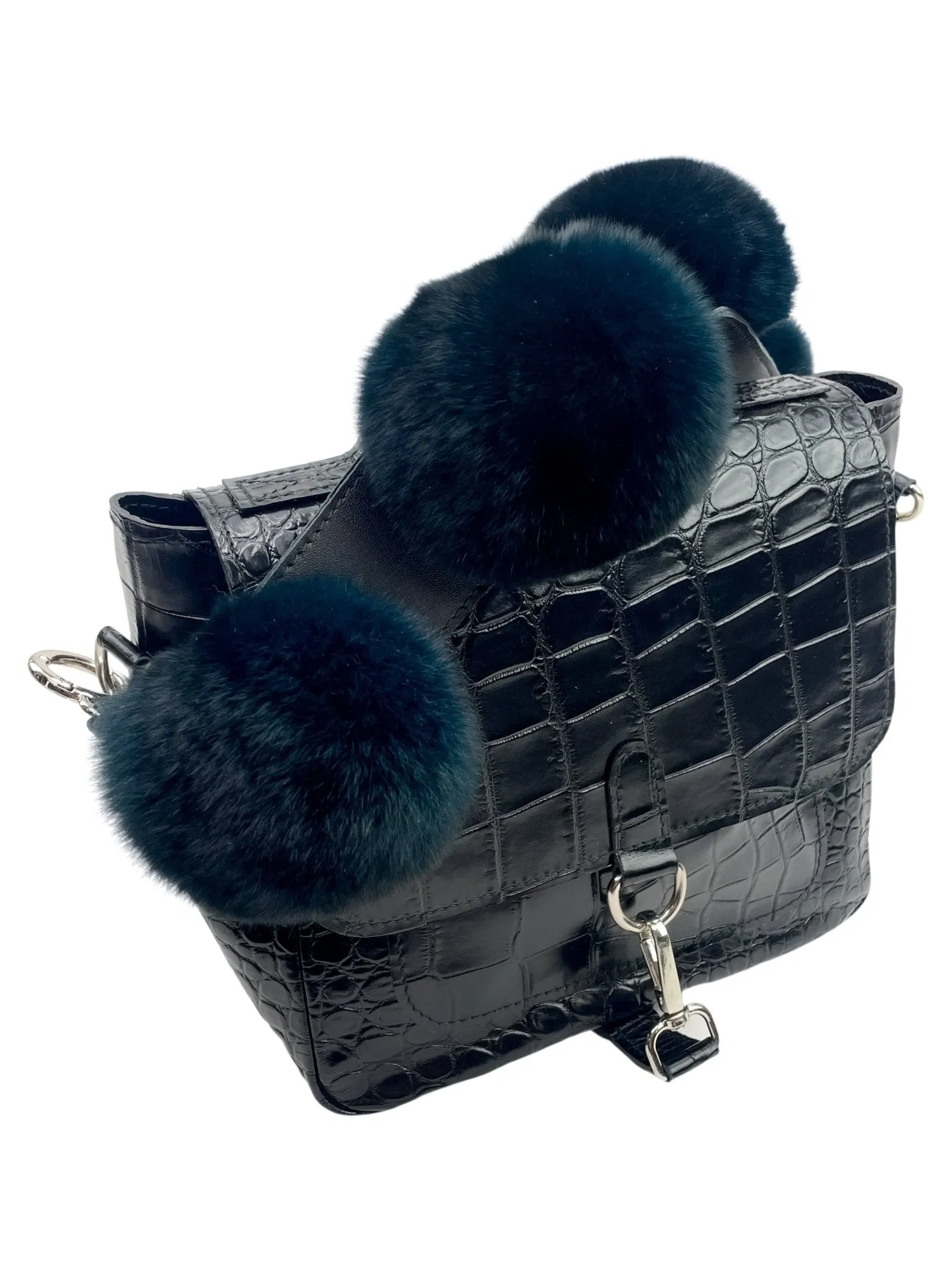 Chinchilla Fur Bobble Bag Strap