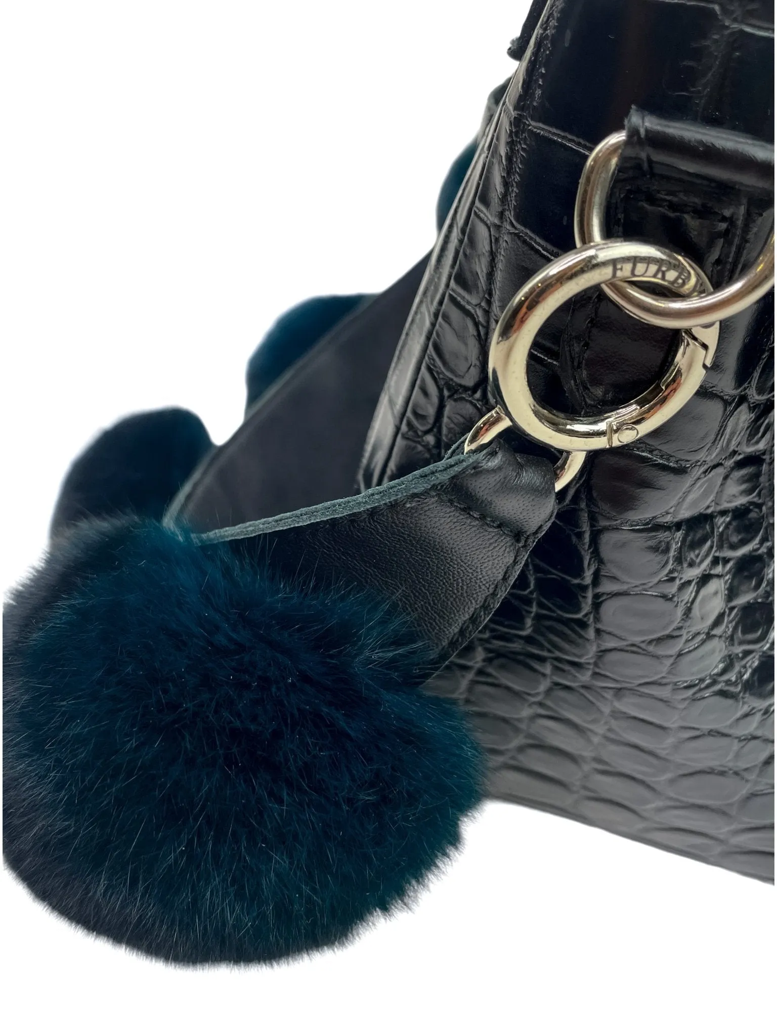 Chinchilla Fur Bobble Bag Strap