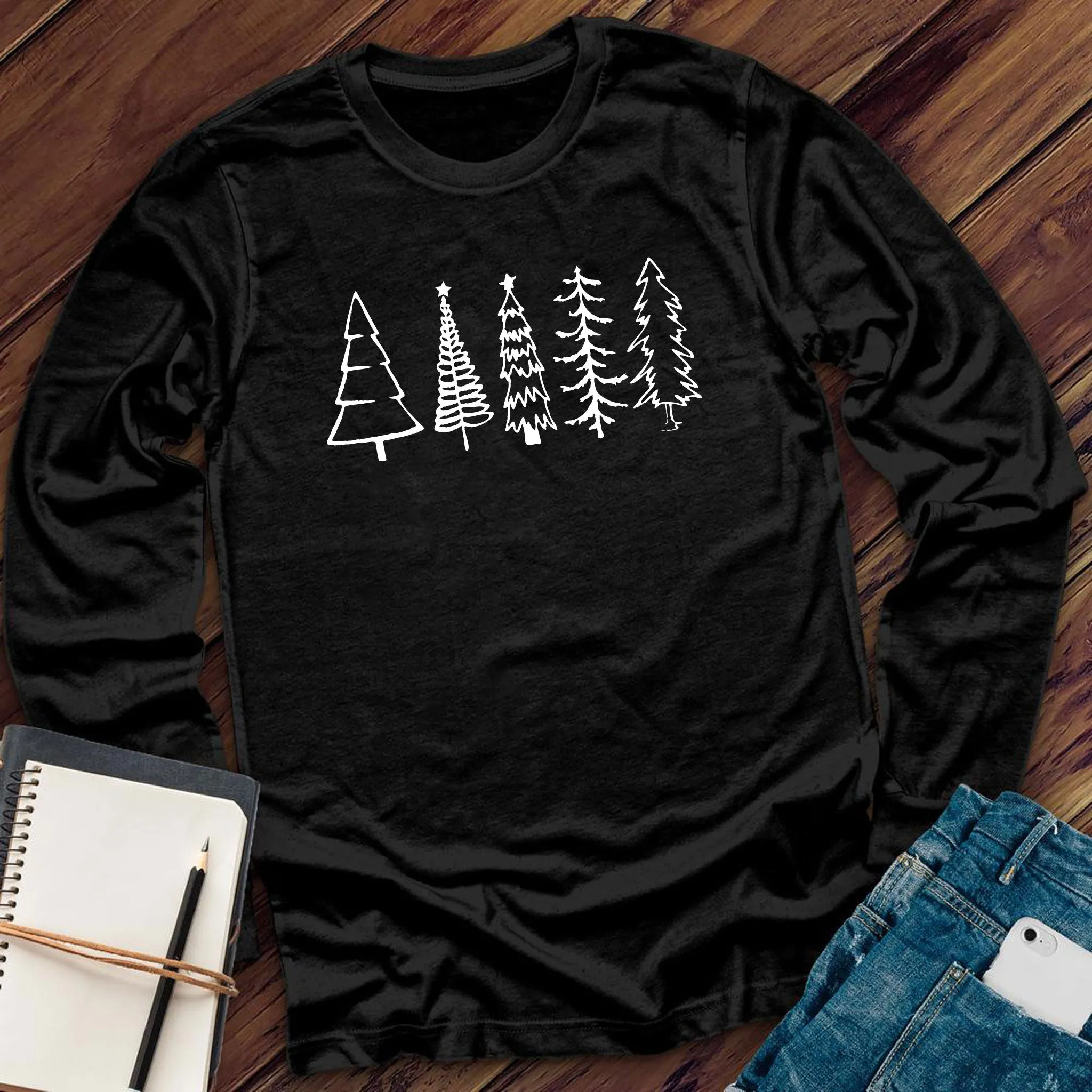 Christmas Trees Long Sleeve