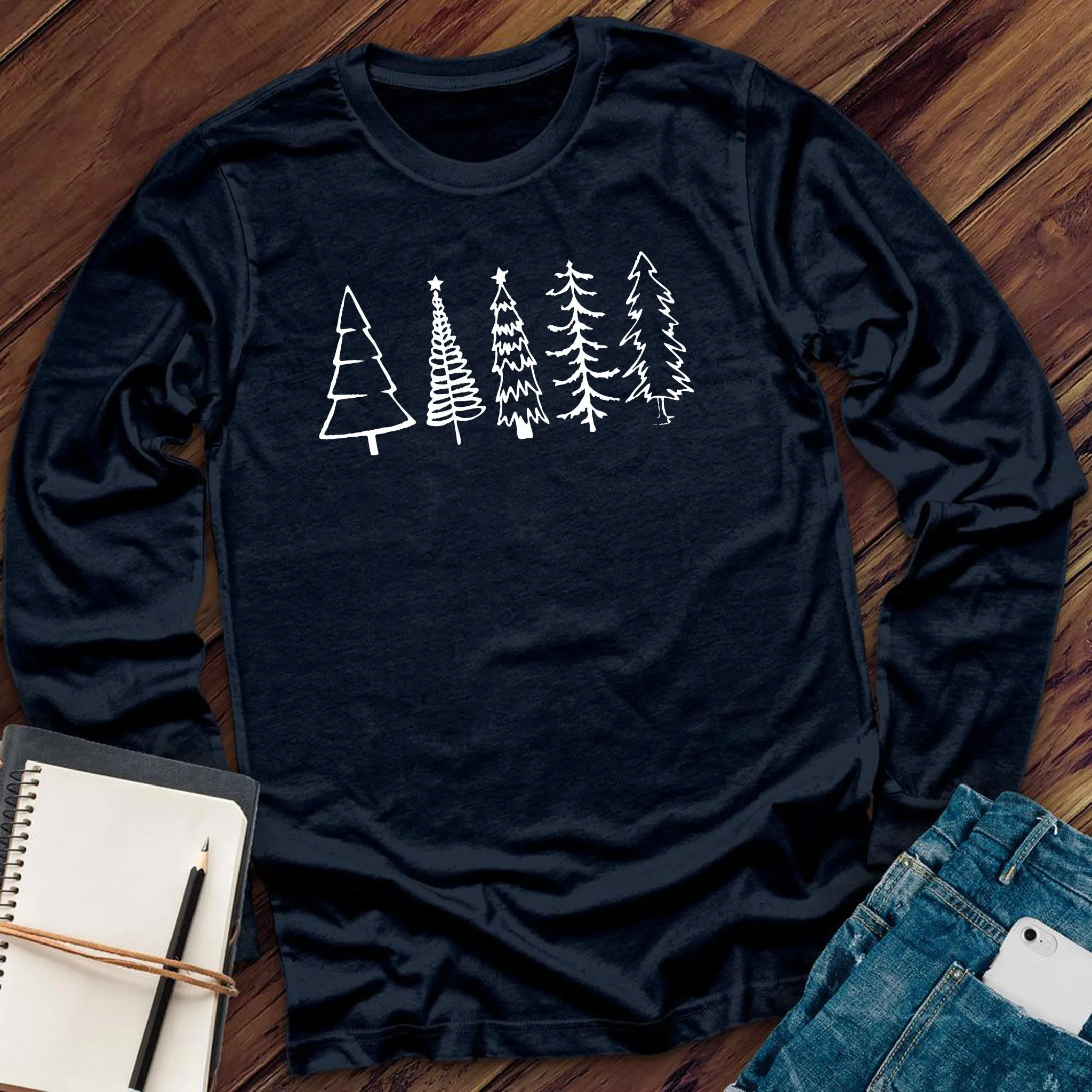 Christmas Trees Long Sleeve