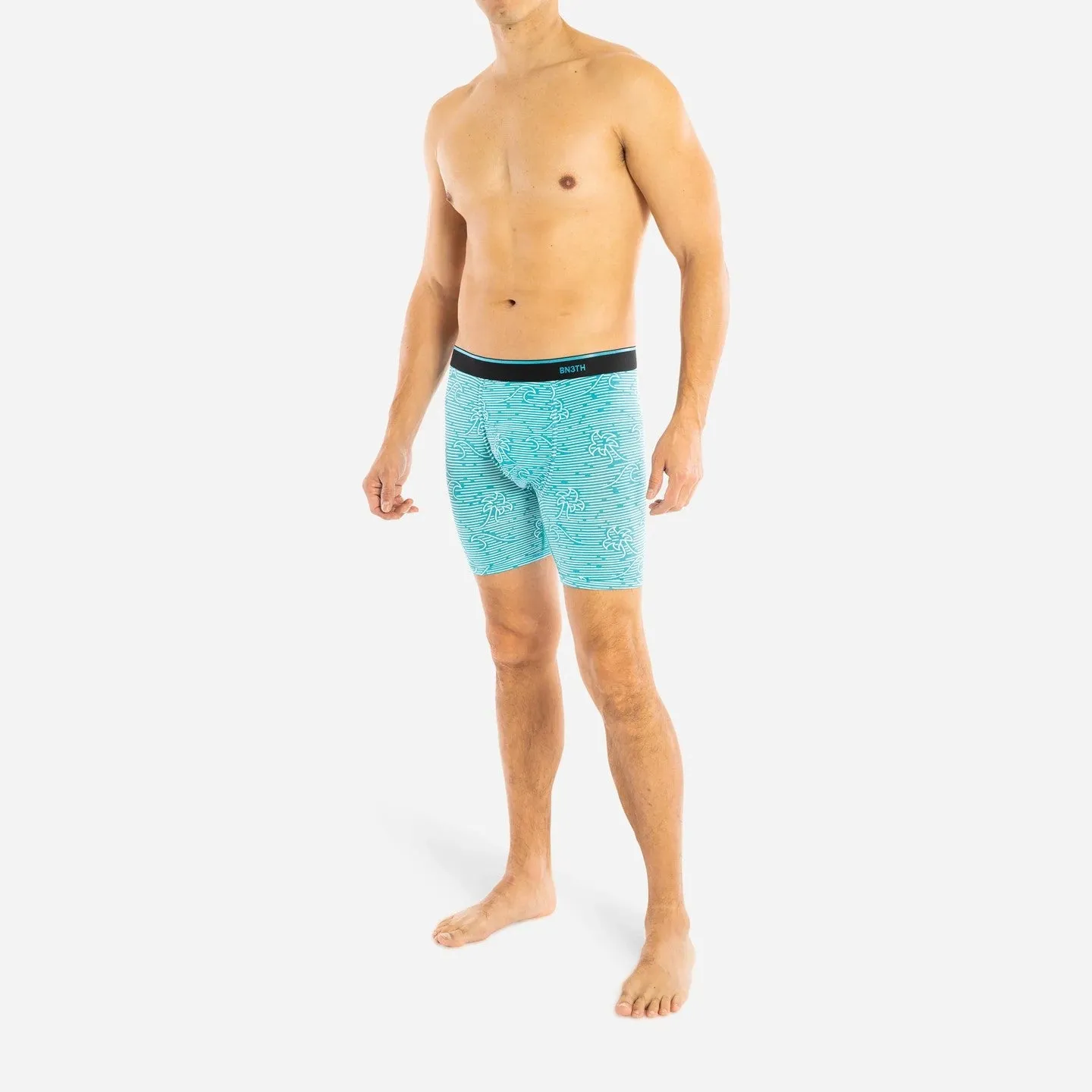 Classic Boxer Brief (Linear Wave Turquoise)