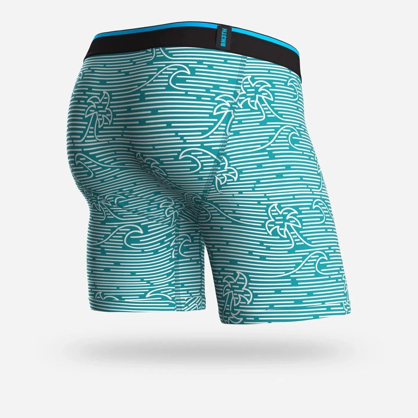 Classic Boxer Brief (Linear Wave Turquoise)