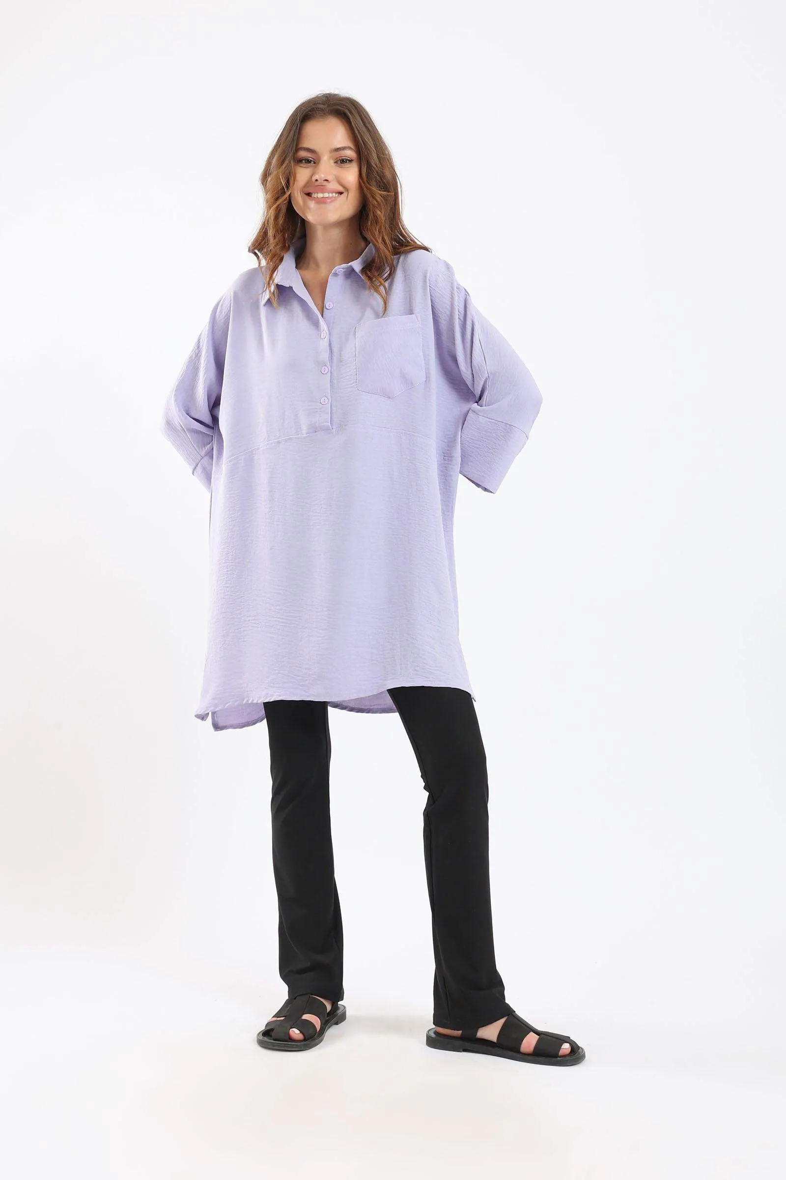 Classic Collar Long Shirt