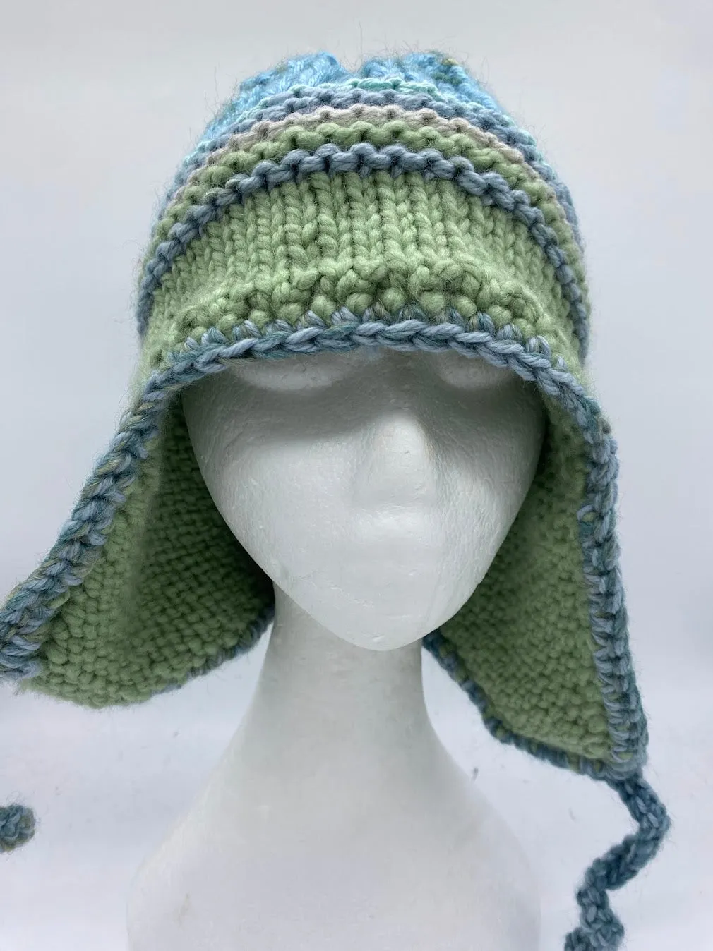 COASTAL BEANIE -Blue Green-Medium/Large