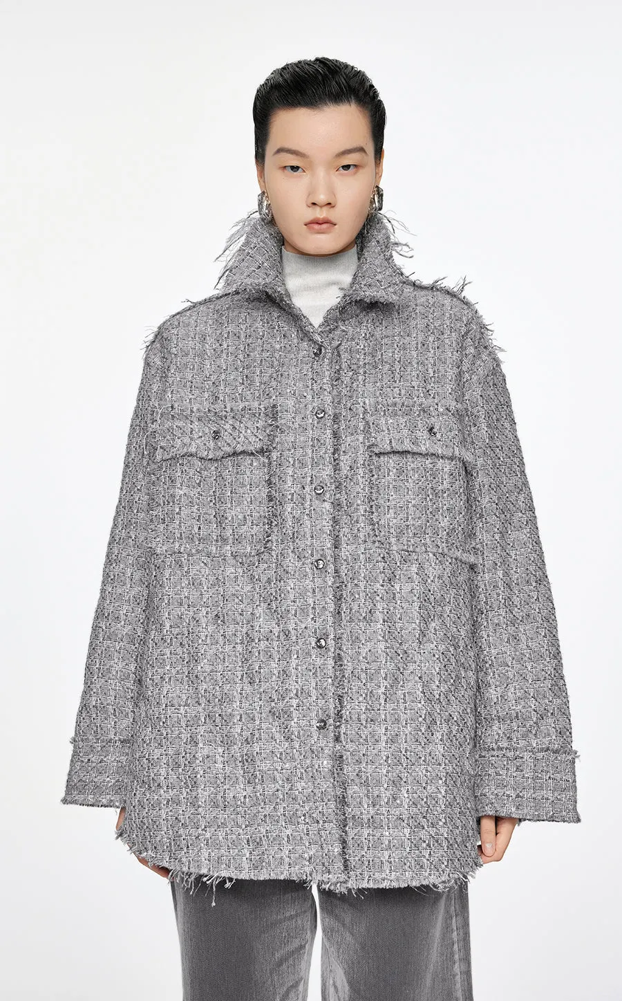 Coat / JNBY Oversized Jacquard Down Coat