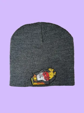 Coffin Lady Grey Beanie