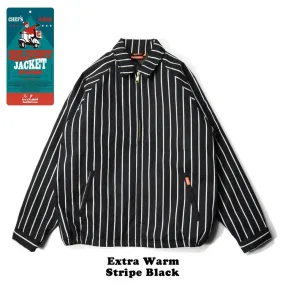 Cookman Delivery Jacket EX Warm - Stripe Black