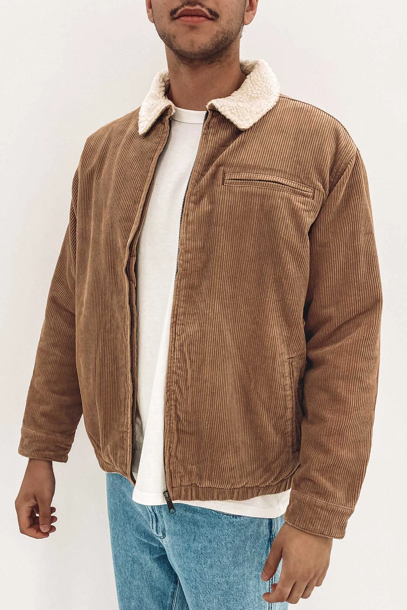 Coup Cord Jacket Beaver Brown