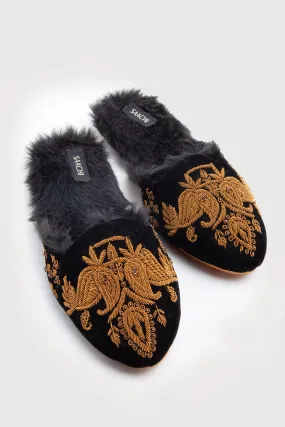 Cozy Regal Mules