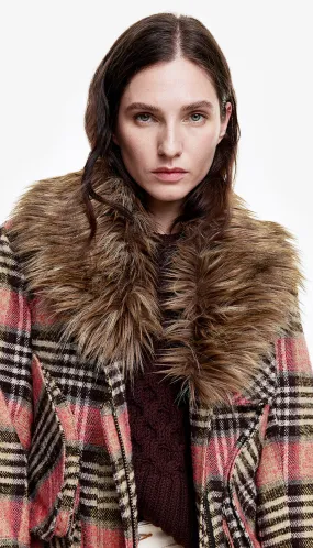 Detachable Magnetic Faux Fur Collar