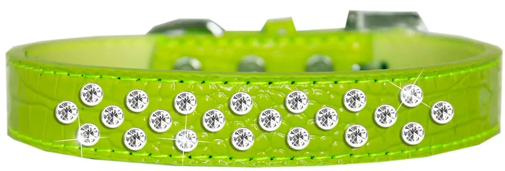 Dog, Puppy and Pet Designer Croc Collar, "Sprinkles Clear Jewel Rimsets"